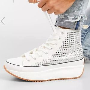 MADDEN GIRLWinnona Rhinestone Flatform High-Top Sneakers